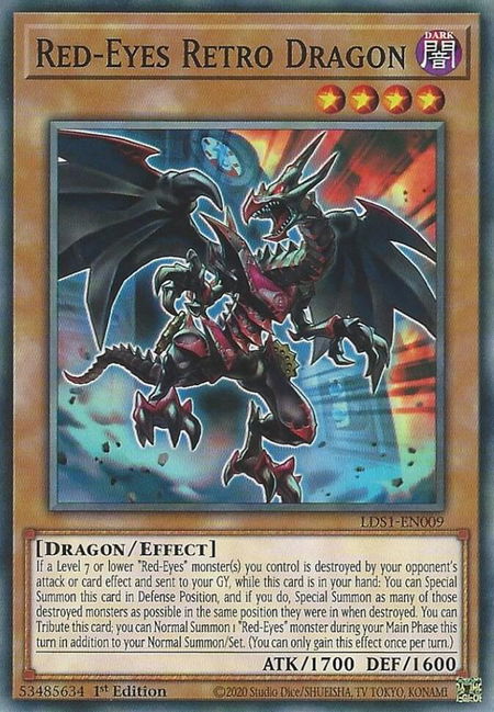 Red-Eyes Retro Dragon - Legendary Duelists: Season 1 YuGiOh trading card