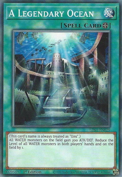 A Legendary Ocean - Legendary Duelists: Season 1 YuGiOh trading card