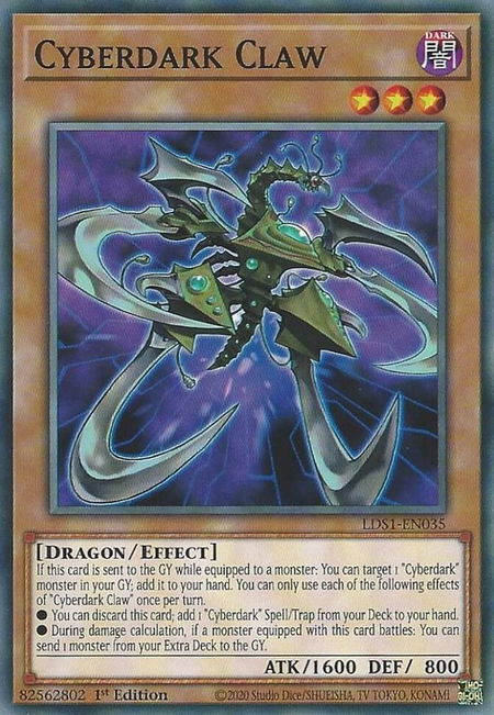 Cyberdark Claw - Legendary Duelists: Season 1 YuGiOh trading card