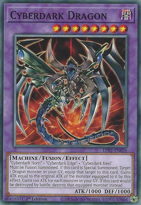 Cyberdark Dragon - Legendary Duelists: Season 1 YuGiOh trading card