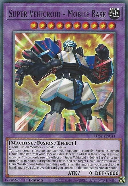 Super Vehicroid - Mobile Base - Legendary Duelists: Season 1 YuGiOh trading card