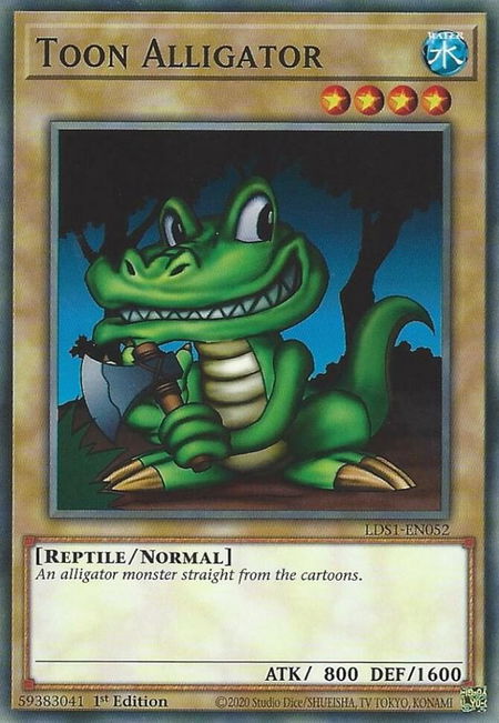 Toon Alligator - Legendary Duelists: Season 1 YuGiOh trading card