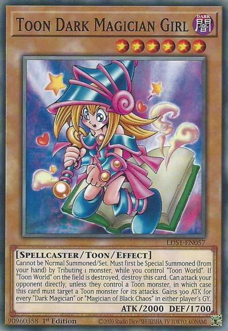 Toon Dark Magician Girl - Legendary Duelists: Season 1 YuGiOh trading card
