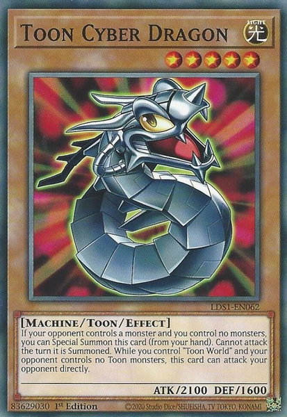 Toon Cyber Dragon - Legendary Duelists: Season 1 YuGiOh trading card
