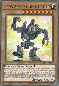 Toon Ancient Gear Golem - Legendary Duelists: Season 1 (LDS1) #LDS1-EN063 - Common / Short Print YuGiOh Trading Card