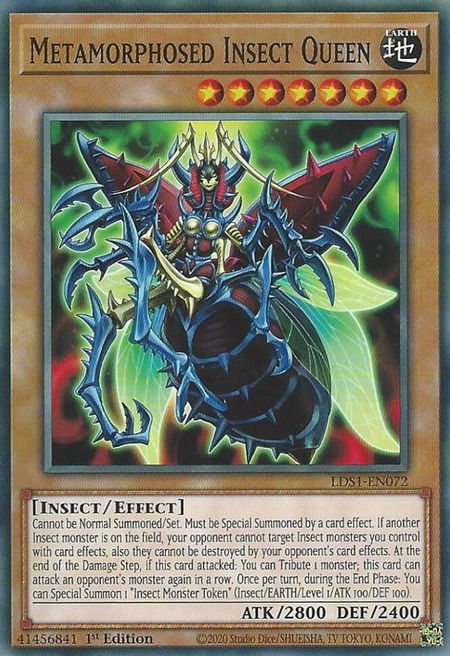 Metamorphosed Insect Queen - Legendary Duelists: Season 1 YuGiOh trading card