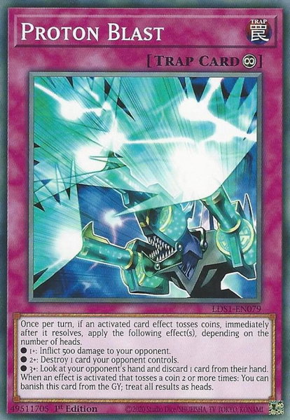 Proton Blast - Legendary Duelists: Season 1 YuGiOh trading card
