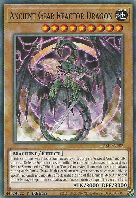 Ancient Gear Reactor Dragon - Legendary Duelists: Season 1 YuGiOh trading card
