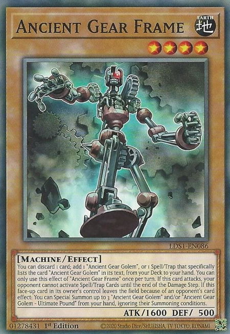 Ancient Gear Frame - Legendary Duelists: Season 1 YuGiOh trading card