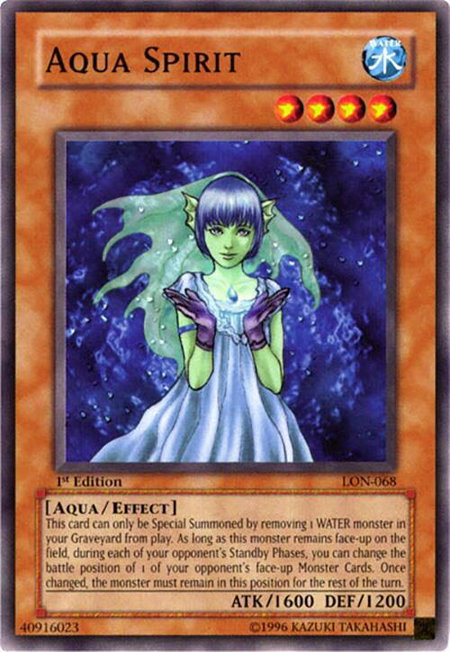 Aqua Spirit - Labyrinth of Nightmare YuGiOh trading card