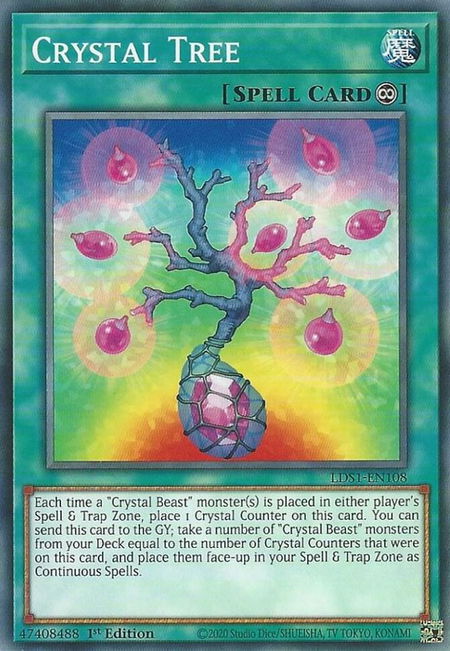 Crystal Tree - Legendary Duelists: Season 1 YuGiOh trading card