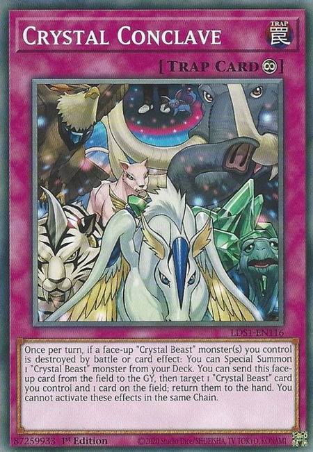 Crystal Conclave - Legendary Duelists: Season 1 YuGiOh trading card