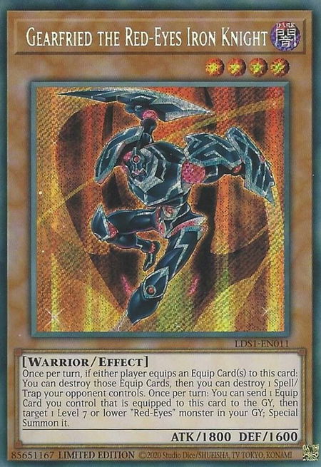 Gearfried the Red-Eyes Iron Knight - Legendary Duelists: Season 1 YuGiOh trading card