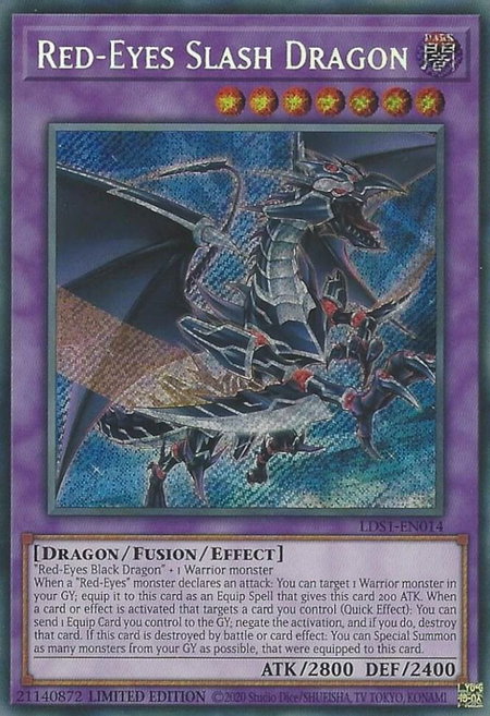 Red-Eyes Slash Dragon - Legendary Duelists: Season 1 YuGiOh trading card