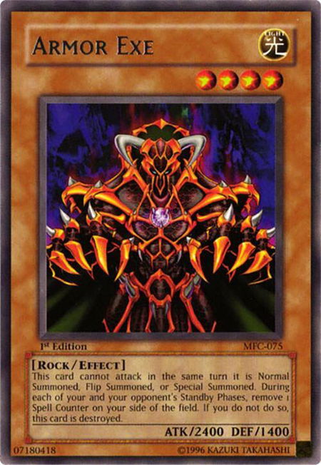 Armor Exe - Magician's Force YuGiOh trading card