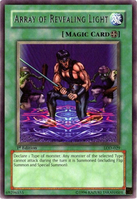 Array of Revealing Light - Legacy of Darkness YuGiOh trading card