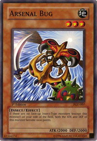Arsenal Bug - Pharaonic Guardian (PGD) #PGD-007 - Common / Short Print YuGiOh Trading Card