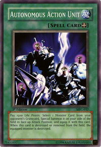 Autonomous Action Unit - Magician's Force (MFC) #MFC-032 - Common / Short Print YuGiOh Trading Card