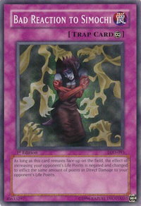 Bad Reaction to Simochi - Legacy of Darkness (LOD) #LOD-093 - Common / Short Print YuGiOh Trading Card