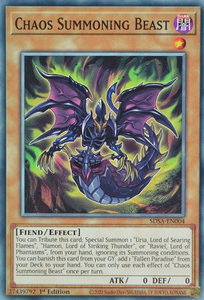 Chaos Summoning Beast - Structure Deck: Sacred Beasts (SDSA) #SDSA-EN004 - Common / Short Print YuGiOh Trading Card