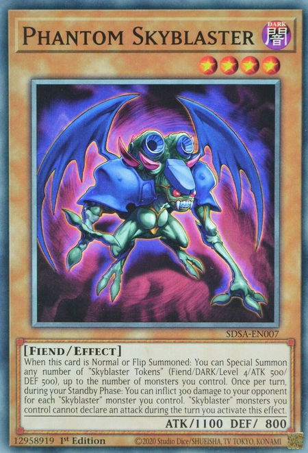 Phantom Skyblaster - Structure Deck: Sacred Beasts YuGiOh trading card