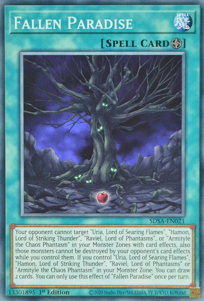 Fallen Paradise trading card from Structure Deck: Sacred Beasts Fallen Paradise - Structure Deck: Sacred Beasts YuGiOh trading card