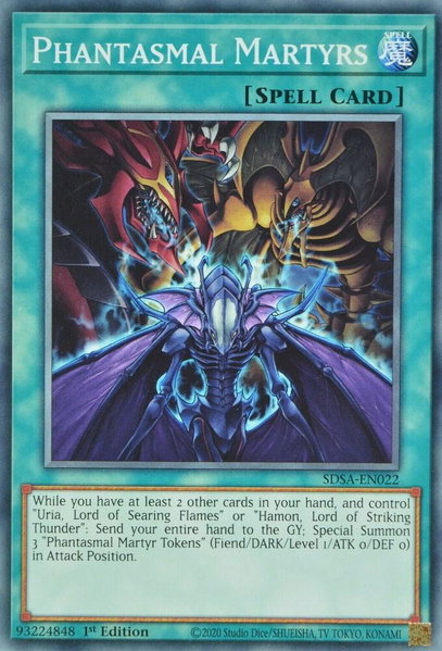Phantasmal Martyrs trading card from Structure Deck: Sacred Beasts Phantasmal Martyrs - Structure Deck: Sacred Beasts YuGiOh trading card