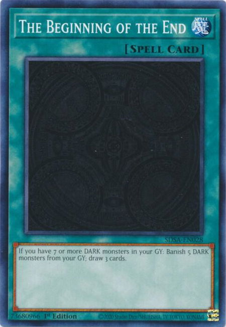 The Beginning of the End - Structure Deck: Sacred Beasts YuGiOh trading card