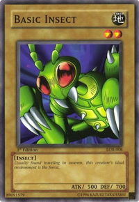 Basic Insect - The Legend of Blue Eyes White Dragon (LOB) #LOB-008 - Common / Short Print YuGiOh Trading Card