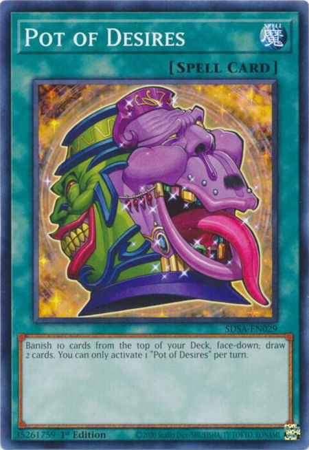 Pot of Desires - Structure Deck: Sacred Beasts YuGiOh trading card