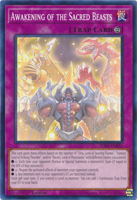 Awakening of the Sacred Beasts - Structure Deck: Sacred Beasts YuGiOh trading card