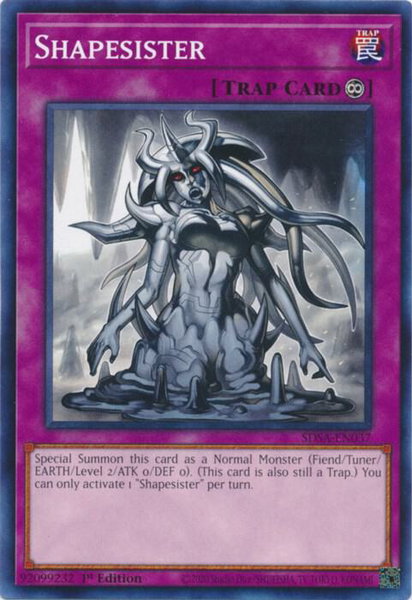 Shapesister trading card from Structure Deck: Sacred Beasts Shapesister - Structure Deck: Sacred Beasts YuGiOh trading card