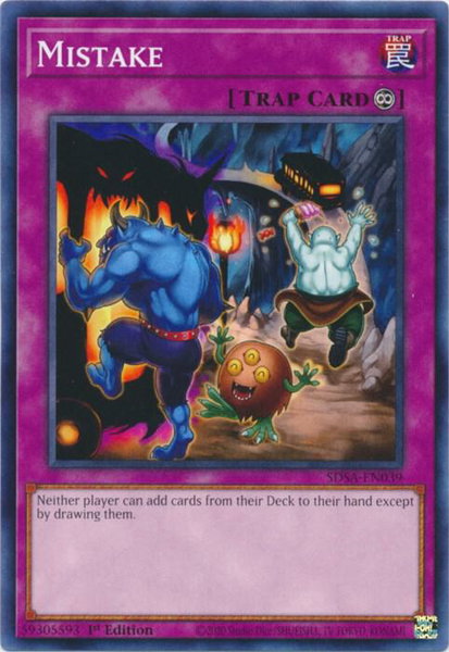Mistake trading card from Structure Deck: Sacred Beasts Mistake - Structure Deck: Sacred Beasts YuGiOh trading card