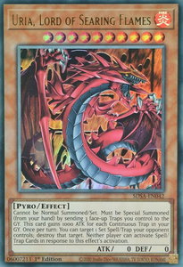 Uria, Lord of Searing Flames - Structure Deck: Sacred Beasts (SDSA) #SDSA-EN042 - Ultra Rare YuGiOh Trading Card