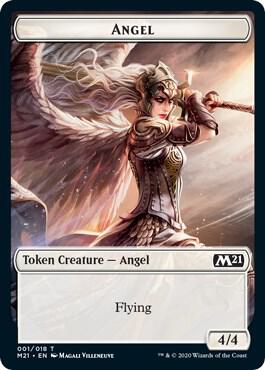 Angel // Griffin Double-Sided Token - Core Set 2021 Magic: The Gathering trading card