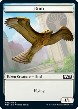 Bird // Demon Double-Sided Token - Core Set 2021 Magic: The Gathering trading card