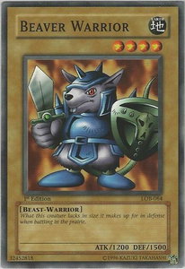 Beaver Warrior - The Legend of Blue Eyes White Dragon (LOB) #LOB-064 - Common / Short Print YuGiOh Trading Card