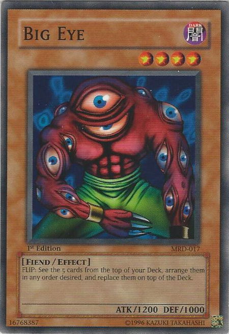 Big Eye - Metal Raiders YuGiOh trading card