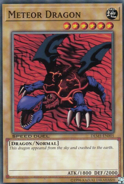 Meteor Dragon - Speed Duel Demo Deck YuGiOh trading card