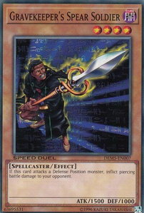 Gravekeeper's Spear Soldier - Speed Duel Demo Deck (DEM5) #DEM5-EN007 - Common / Short Print YuGiOh Trading Card