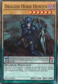 Dragon Horn Hunter - Demo Deck 2016 (DEM3) #DEM3-EN002 - Common / Short Print YuGiOh Trading Card