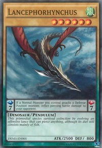 Lancephorhynchus - Demo Deck 2016 (DEM3) #DEM3-EN005 - Common / Short Print YuGiOh Trading Card