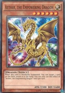 Aether, the Empowering Dragon - Demo Deck 2016 YuGiOh trading card