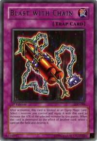 Blast with Chain - Legacy of Darkness (LOD) #LOD-088 - Rare YuGiOh Trading Card