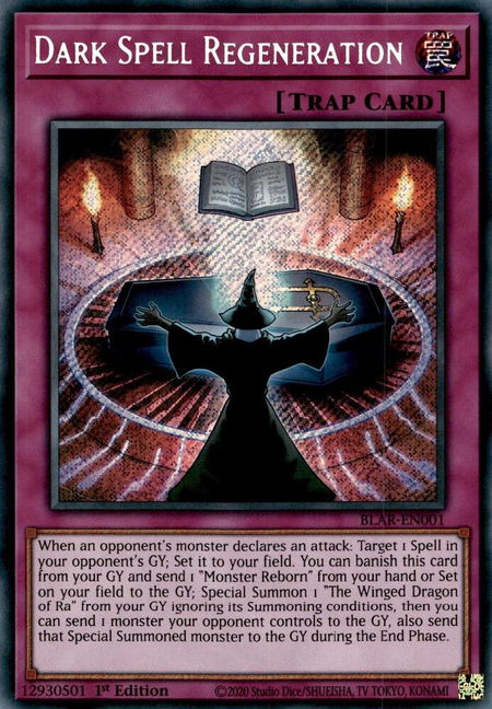 Dark Spell Regeneration trading card from Battles of Legend: Armageddon Dark Spell Regeneration - Battles of Legend: Armageddon YuGiOh trading card
