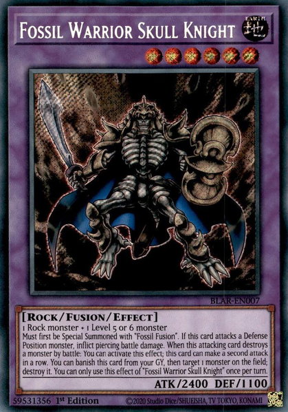 Fossil Warrior Skull Knight trading card from Battles of Legend: Armageddon Fossil Warrior Skull Knight - Battles of Legend: Armageddon YuGiOh trading card