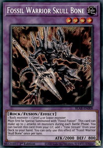 Fossil Warrior Skull Bone - Battles of Legend: Armageddon (BLAR) #BLAR-EN008 - Secret Rare YuGiOh Trading Card