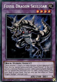 Fossil Dragon Skullgar - Battles of Legend: Armageddon (BLAR) #BLAR-EN010 - Secret Rare YuGiOh Trading Card