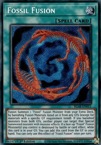 Fossil Fusion - Battles of Legend: Armageddon (BLAR) #BLAR-EN011 - Secret Rare YuGiOh Trading Card