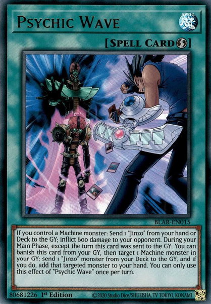 Psychic Wave trading card from Battles of Legend: Armageddon Psychic Wave - Battles of Legend: Armageddon YuGiOh trading card